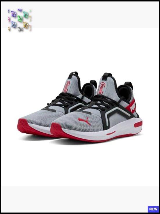 Gray Black Red Athletic Sneakers Cross Training Shoes Lace Up Retro Casual main image 4